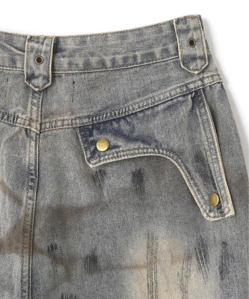 L.H.P(エルエイチピー)の「MAVYTH/メヴィス/W-ZIP EMBROIDERY WIDE DENIM PANT(デニムパンツ・レディース・ブルー系その他3・L/M)」の10枚目の写真