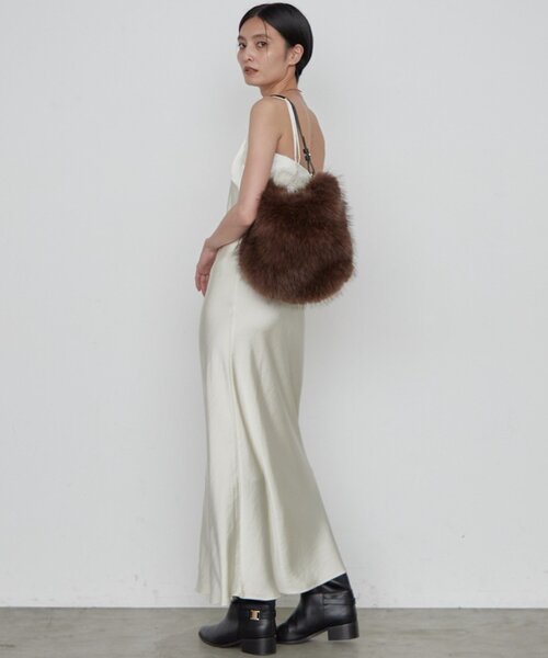 GALENA(LOUNGEDRESS)(ガレナ)の「【GALENA/ガレナ】ファー2WAYトートバッグ(トートバッグ・レディース・ブラウン・FREE)」の2枚目の写真