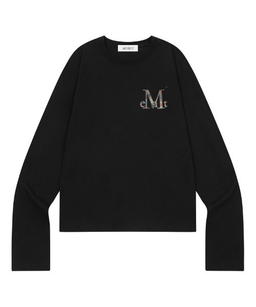 MUCENT(ムセント)の「◇MUCENT◇ブランド直輸入正規品/カモフラ柄/MIOVE カモ シグネチャー ロゴ 長袖 Tシャツ MIOVE CAMO SIGNATURE LOGO LONG SLEEVE T(Tシャツ/カットソー・レディース・ホワイト/ブラック・FREE)」の1枚目の写真