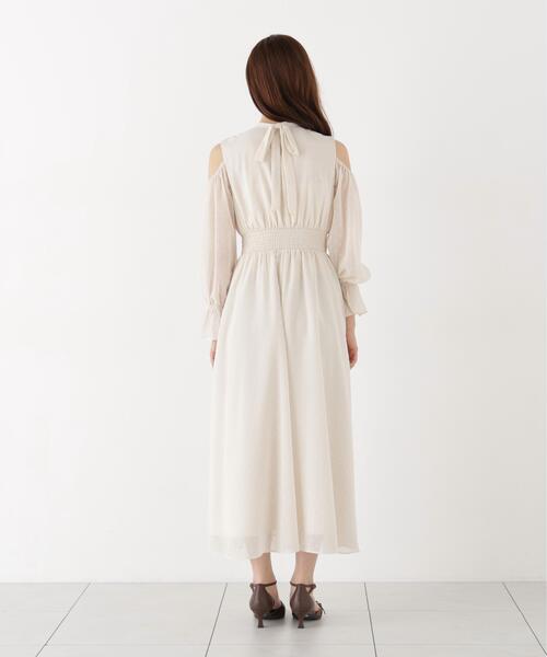 PROPORTION BODY DRESSING(プロポーションボディドレッシング)の「オープンショルダーワンピース / 1216240903(ワンピース・レディース・ブラウン系その他/ホワイト系その他・MEDIUM/P/S)」の10枚目の写真