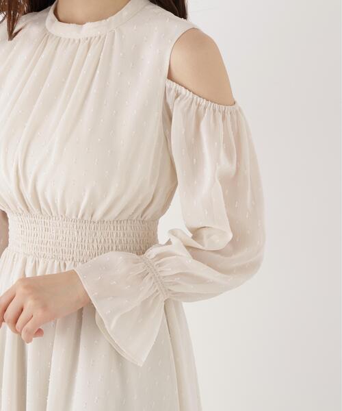 PROPORTION BODY DRESSING(プロポーションボディドレッシング)の「オープンショルダーワンピース / 1216240903(ワンピース・レディース・ブラウン系その他/ホワイト系その他・MEDIUM/P/S)」の12枚目の写真