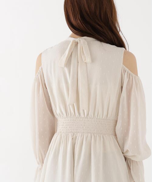 PROPORTION BODY DRESSING(プロポーションボディドレッシング)の「オープンショルダーワンピース / 1216240903(ワンピース・レディース・ブラウン系その他/ホワイト系その他・MEDIUM/P/S)」の15枚目の写真