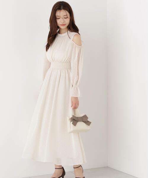 PROPORTION BODY DRESSING(プロポーションボディドレッシング)の「オープンショルダーワンピース / 1216240903(ワンピース・レディース・ブラウン系その他/ホワイト系その他・MEDIUM/P/S)」の16枚目の写真
