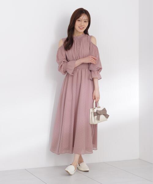 PROPORTION BODY DRESSING(プロポーションボディドレッシング)の「オープンショルダーワンピース / 1216240903(ワンピース・レディース・ブラウン系その他/ホワイト系その他・MEDIUM/P/S)」の20枚目の写真