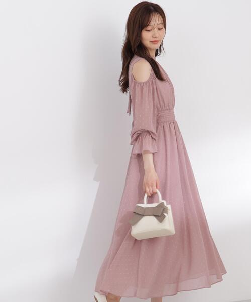 PROPORTION BODY DRESSING(プロポーションボディドレッシング)の「オープンショルダーワンピース / 1216240903(ワンピース・レディース・ブラウン系その他/ホワイト系その他・MEDIUM/P/S)」の21枚目の写真
