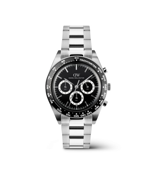Daniel Wellington(ダニエルウェリントン)の「Iconic Tachymeter 3-Link 42MM メンズ腕時計(アナログ腕時計・メンズ・ホワイト/ライトブルー/ブラック・42mm)」の3枚目の写真