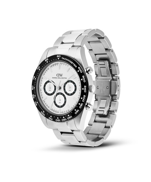 Daniel Wellington(ダニエルウェリントン)の「Iconic Tachymeter 3-Link 42MM メンズ腕時計(アナログ腕時計・メンズ・ホワイト/ライトブルー/ブラック・42mm)」の5枚目の写真