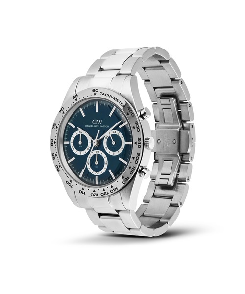 Daniel Wellington(ダニエルウェリントン)の「Iconic Tachymeter 3-Link 42MM メンズ腕時計(アナログ腕時計・メンズ・ホワイト/ライトブルー/ブラック・42mm)」の7枚目の写真