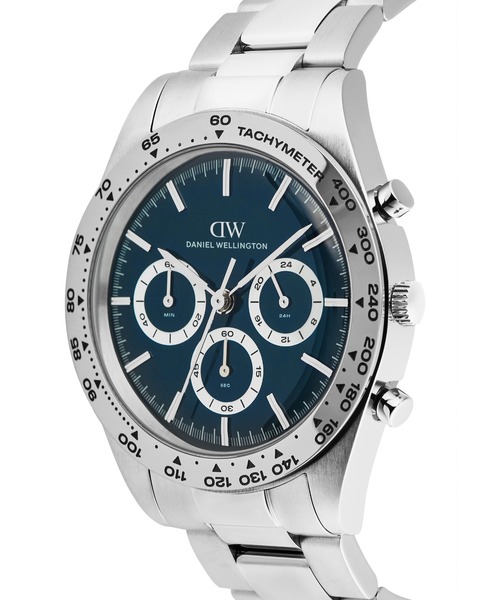 Daniel Wellington(ダニエルウェリントン)の「Iconic Tachymeter 3-Link 42MM メンズ腕時計(アナログ腕時計・メンズ・ホワイト/ライトブルー/ブラック・42mm)」の6枚目の写真