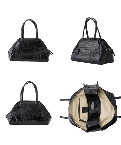 CHRISTINE PROJECT(クリスティンプロジェクト)の「TWO ZIPPER BAG CROC ORIGINAL(BLACK PEPPER)(ショルダーバッグ・レディース・その他・FREE)」の6枚目の写真