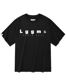 オーバーサイズ LGGM 半袖Tシャツ [ブラック]