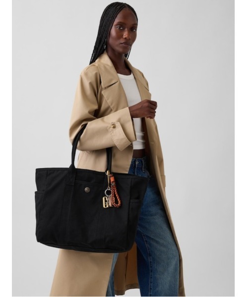 GAP(ギャップ)の「キャンバス フェイバリットトート(トートバッグ・レディース・ピンク/カモフラージュ/ブラック/レオパード/ブラウン系その他2/ネイビー・ONE SIZE)」の7枚目の写真