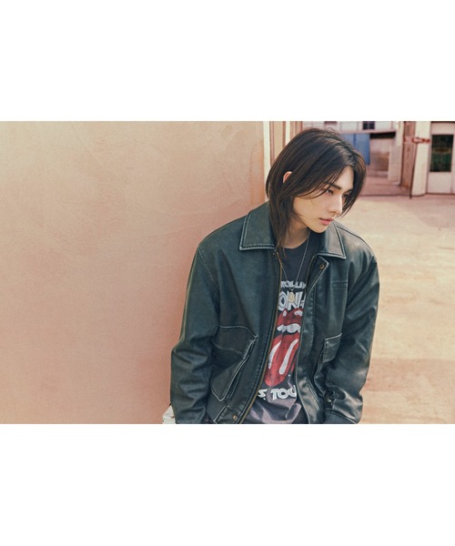 Guess(ゲス)の「GUESS JEANS Faux Leather Jacket ヒョンジン(その他アウター・メンズ・ブラック系その他・MEDIUM/SMALL/X-LARGE/LARGE)」の5枚目の写真