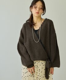 【Noka】レース使いカシュクールカーディガン《WEB限定》