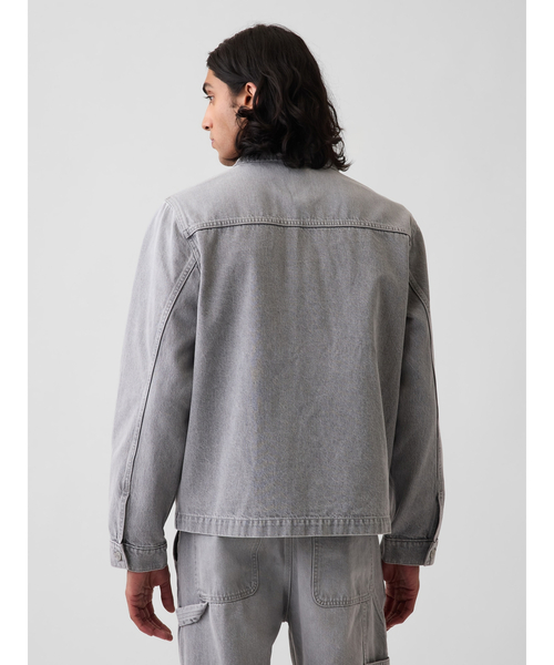 GAP(ギャップ)の「デニム リラックスフィット ユーティリティ シャケット(シャツ/ブラウス・メンズ・グレー・XL/L/M)」の3枚目の写真