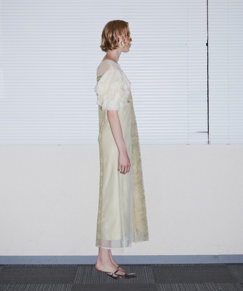 ANDRESD(アンドレスド)の「スパンコールラッフルドレス / SPANGLE RUFFLE DRESS(ドレス・レディース・ブラック/グレー/イエロー/ブラウン・S/M/L)」の13枚目の写真