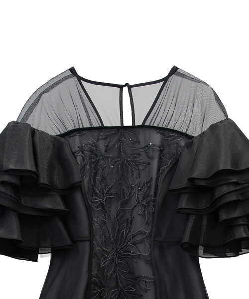 ANDRESD(アンドレスド)の「スパンコールラッフルドレス / SPANGLE RUFFLE DRESS(ドレス・レディース・ブラック/グレー/イエロー/ブラウン・S/M/L)」の6枚目の写真