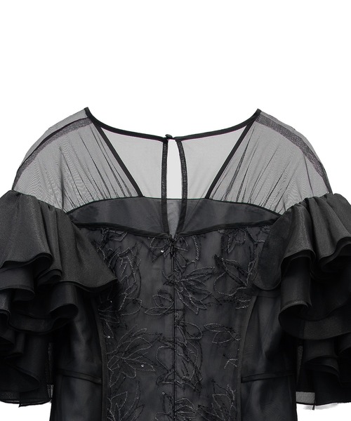 ANDRESD(アンドレスド)の「スパンコールラッフルドレス / SPANGLE RUFFLE DRESS(ドレス・レディース・ブラック/グレー/イエロー/ブラウン・S/M/L)」の7枚目の写真