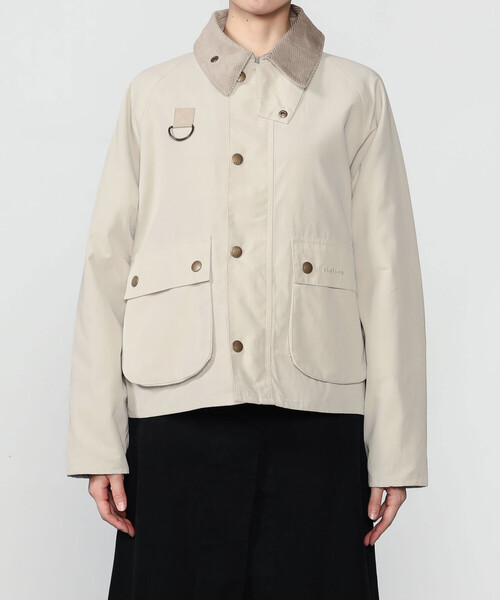 Barbour(バブアー)の「Barbour | 〈別注〉PEACH BLYTH ショートジャケット WOMEN(カバーオール・レディース・オフホワイト/オリーブ/ブラック・S)」の16枚目の写真