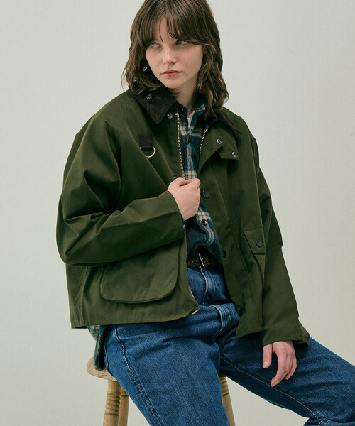 Barbour(バブアー)の「Barbour | 〈別注〉PEACH BLYTH ショートジャケット WOMEN(カバーオール・レディース・オフホワイト/オリーブ/ブラック・S)」の21枚目の写真