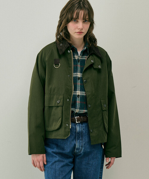 Barbour(バブアー)の「Barbour | 〈別注〉PEACH BLYTH ショートジャケット WOMEN(カバーオール・レディース・オフホワイト/オリーブ/ブラック・S)」の22枚目の写真