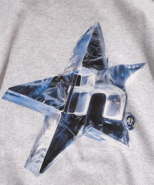 HUF(ハフ)の「HUF アイススター パーカー(パーカー・メンズ・ヘザーグレー・LARGE/MEDIUM)」の8枚目の写真