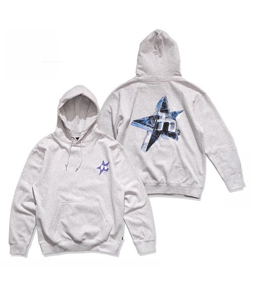 HUF(ハフ)の「HUF アイススター パーカー(パーカー・メンズ・ヘザーグレー・LARGE/MEDIUM)」の4枚目の写真