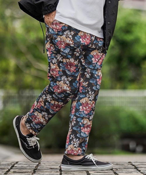 CAMBIO(カンビオ)の「mp15542- アンティークフラワー柄ゴブランパンツ(BP-BFA0149)(その他パンツ・メンズ・ブラック/ベージュ/ワイン・S/M/L)」の1枚目の写真