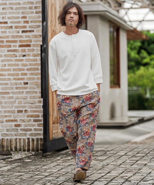CAMBIO(カンビオ)の「mp15542- アンティークフラワー柄ゴブランパンツ(BP-BFA0149)(その他パンツ・メンズ・ブラック/ベージュ/ワイン・S/M/L)」の17枚目の写真