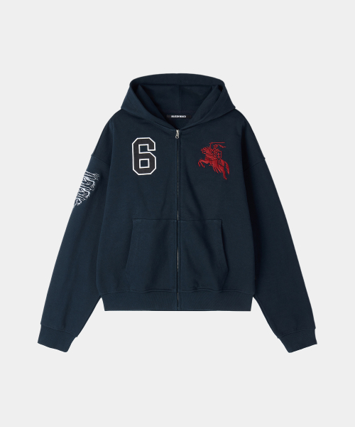 MAISON MINED（メゾンミネド）の「ナイト フードジップアップ ネイビー（パーカー・メンズ・その他・SMALL/MEDIUM/LARGE）」の6枚目の写真