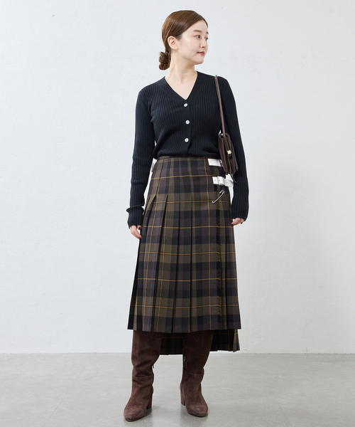 IENA(イエナ)の「O'neil of Dublin/オニールオブダブリン 別注 キルトスカート A16181(スカート・レディース・ブルー系その他/ブラック/カーキ・FREE)」の5枚目の写真