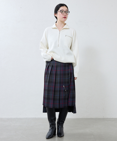 IENA(イエナ)の「O'neil of Dublin/オニールオブダブリン 別注 キルトスカート A16181(スカート・レディース・ブルー系その他/ブラック/カーキ・FREE)」の6枚目の写真