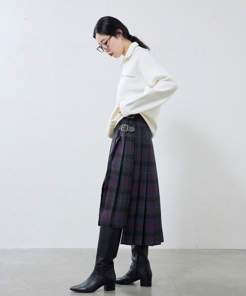 IENA(イエナ)の「O'neil of Dublin/オニールオブダブリン 別注 キルトスカート A16181(スカート・レディース・ブルー系その他/ブラック/カーキ・FREE)」の12枚目の写真