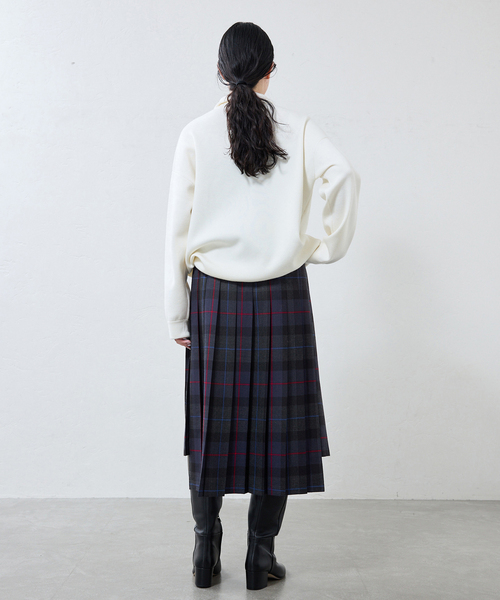 IENA(イエナ)の「O'neil of Dublin/オニールオブダブリン 別注 キルトスカート A16181(スカート・レディース・ブルー系その他/ブラック/カーキ・FREE)」の13枚目の写真