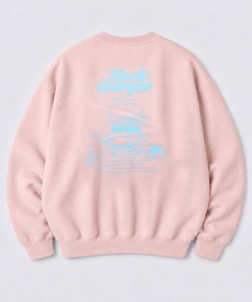 FREAK'S STORE（フリークスストア）の「限定展開 アンクル ハンバーガー クルーネック スウェット（スウェット・メンズ・スミクロ/アッシュグレー/ピンク/ブラウン・SMALL/MEDIUM/LARGE）」の11枚目の写真