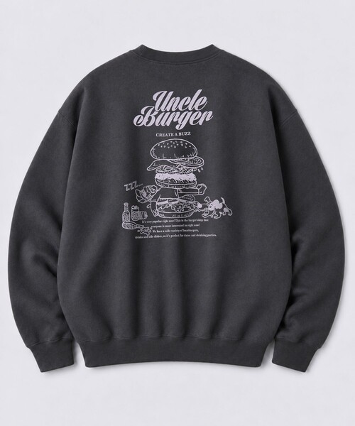 FREAK'S STORE（フリークスストア）の「限定展開 アンクル ハンバーガー クルーネック スウェット（スウェット・メンズ・スミクロ/アッシュグレー/ピンク/ブラウン・SMALL/MEDIUM/LARGE）」の13枚目の写真