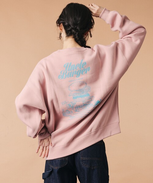 FREAK'S STORE（フリークスストア）の「限定展開 アンクル ハンバーガー クルーネック スウェット（スウェット・メンズ・スミクロ/アッシュグレー/ピンク/ブラウン・SMALL/MEDIUM/LARGE）」の19枚目の写真