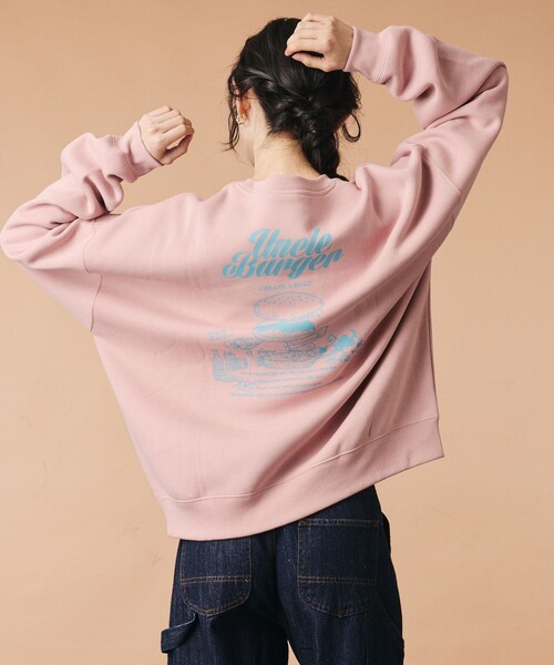 FREAK'S STORE（フリークスストア）の「限定展開 アンクル ハンバーガー クルーネック スウェット（スウェット・メンズ・スミクロ/アッシュグレー/ピンク/ブラウン・SMALL/MEDIUM/LARGE）」の20枚目の写真