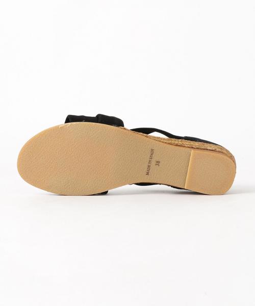 GAIMO（ガイモ）の「＜Gaimo＞スウェード NUNCA エスパ◆（サンダル・レディース・ライトグレー/ブラック・35/37/38/36）」の3枚目の写真