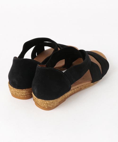 GAIMO（ガイモ）の「＜Gaimo＞スウェード NUNCA エスパ◆（サンダル・レディース・ライトグレー/ブラック・35/37/38/36）」の4枚目の写真