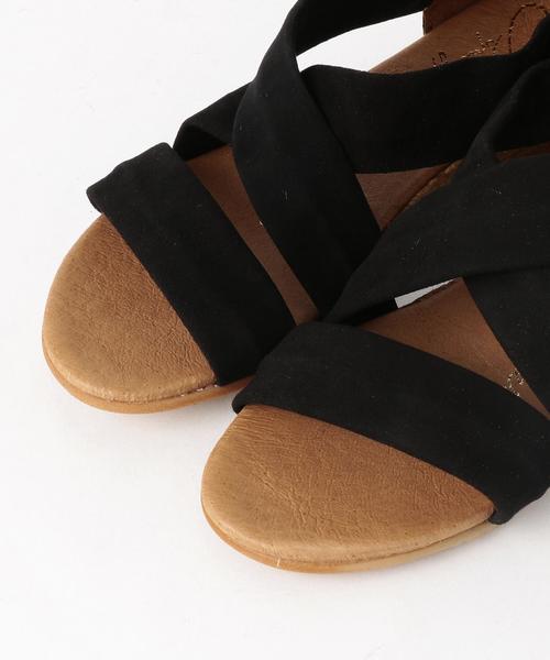 GAIMO（ガイモ）の「＜Gaimo＞スウェード NUNCA エスパ◆（サンダル・レディース・ライトグレー/ブラック・35/37/38/36）」の5枚目の写真