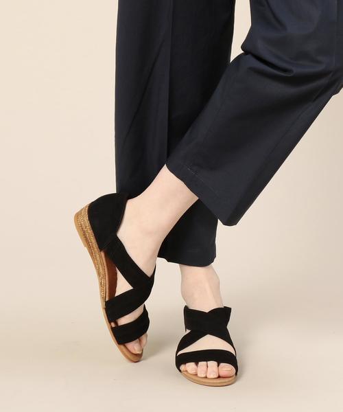 GAIMO（ガイモ）の「＜Gaimo＞スウェード NUNCA エスパ◆（サンダル・レディース・ライトグレー/ブラック・35/37/38/36）」の6枚目の写真