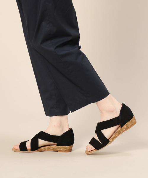 GAIMO（ガイモ）の「＜Gaimo＞スウェード NUNCA エスパ◆（サンダル・レディース・ライトグレー/ブラック・35/37/38/36）」の7枚目の写真