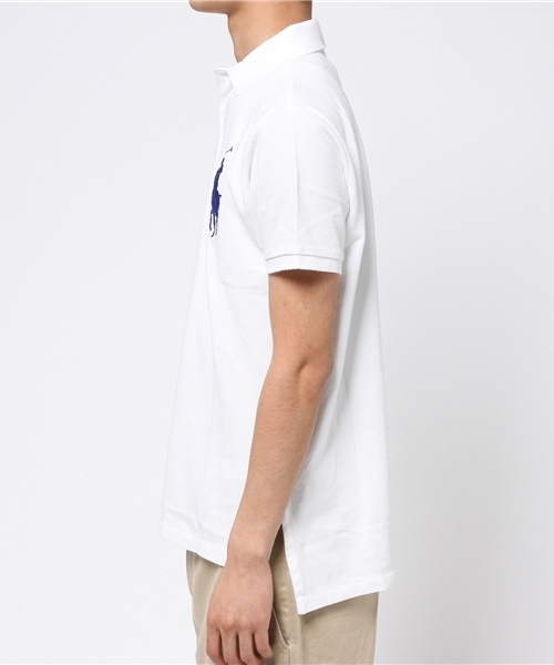 POLO RALPH LAUREN（ポロ ラルフ ローレン）の「カスタムフィット Big Pony ポロシャツ（ポロシャツ・メンズ・ホワイト・MEDIUM/X-SMALL/LARGE/SMALL/X-LARGE）」の2枚目の写真