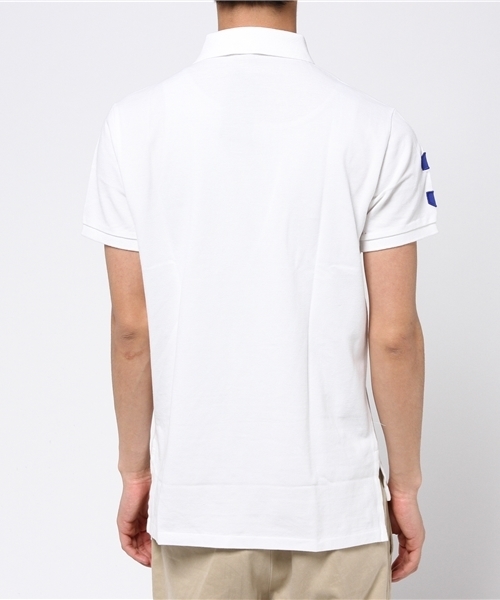 POLO RALPH LAUREN（ポロ ラルフ ローレン）の「カスタムフィット Big Pony ポロシャツ（ポロシャツ・メンズ・ホワイト・MEDIUM/X-SMALL/LARGE/SMALL/X-LARGE）」の3枚目の写真