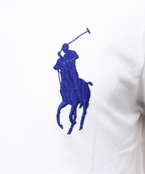 POLO RALPH LAUREN（ポロ ラルフ ローレン）の「カスタムフィット Big Pony ポロシャツ（ポロシャツ・メンズ・ホワイト・MEDIUM/X-SMALL/LARGE/SMALL/X-LARGE）」の6枚目の写真