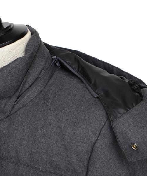 green label relaxing（グリーンレーベルリラクシング）の「TAS/FLN/TIGHT/ダウンブルゾン◆（ダウンジャケット/コート・メンズ・グレー/オリーブ/ネイビー・X-SMALL/SMALL/MEDIUM/LARGE/X-LARGE/XX-LARGE）」の14枚目の写真