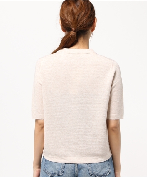 NATURAL BEAUTY BASIC（ナチュラルビューティーベーシック）の「ミラノリブニット（ニット/セーター・レディース・グレー/ブルー/ボルドー/ベージュ・MEDIUM）」の9枚目の写真