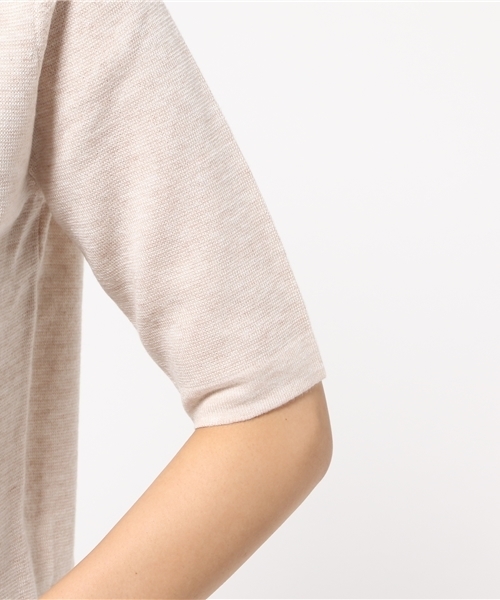 NATURAL BEAUTY BASIC（ナチュラルビューティーベーシック）の「ミラノリブニット（ニット/セーター・レディース・グレー/ブルー/ボルドー/ベージュ・MEDIUM）」の11枚目の写真