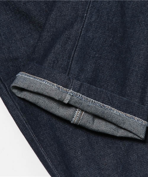 MERLOT（メルロー）の「デニムワイドテーパードパンツ3970（デニムパンツ・レディース・ブルー/ネイビー/ライトブルー・FREE）」の6枚目の写真